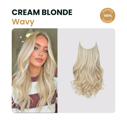Premium Halo Hair Extensions | NoClip Hair