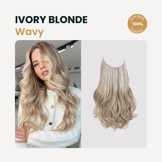 Premium Halo Hair Extensions | NoClip Hair