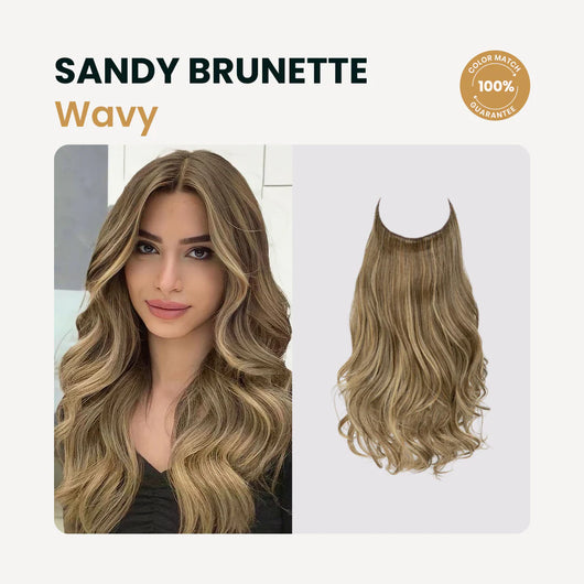 Premium Halo Hair Extensions | NoClip Hair