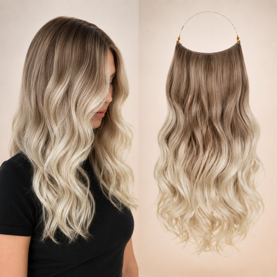 Premium Halo Hair Extensions | NoClip Hair