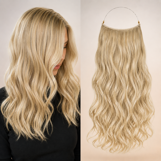 Premium Halo Hair Extensions | NoClip Hair