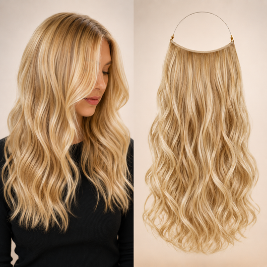 Premium Halo Hair Extensions | NoClip Hair