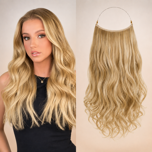 Premium Halo Hair Extensions | NoClip Hair