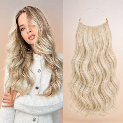 Premium Halo Hair Extensions | NoClip Hair