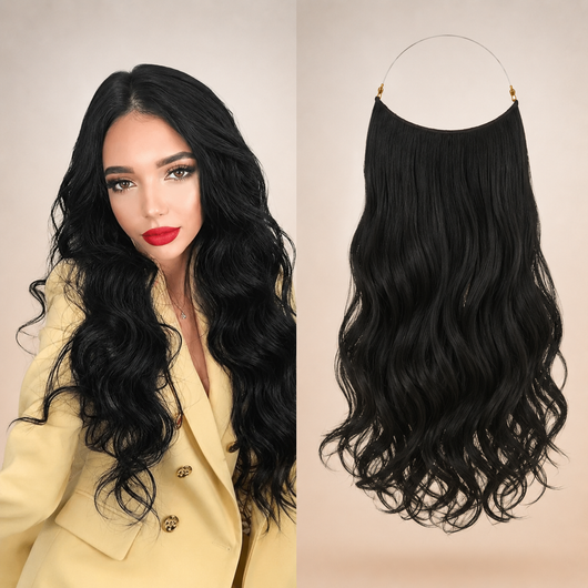 Premium Halo Hair Extensions | NoClip Hair