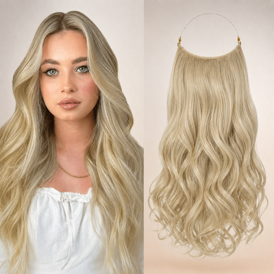 Premium Halo Hair Extensions | NoClip Hair