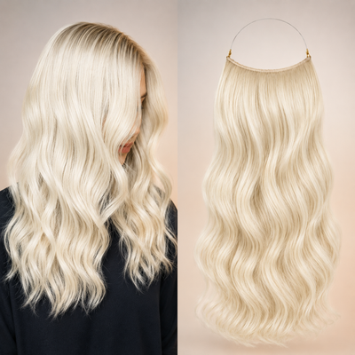 Premium Halo Hair Extensions | NoClip Hair
