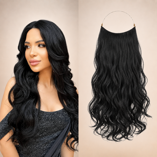 Premium Halo Hair Extensions | NoClip Hair