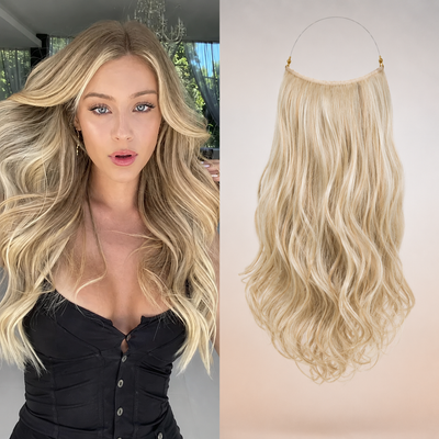 Premium Halo Hair Extensions | NoClip Hair