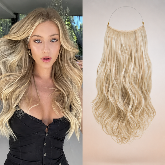 Premium Halo Hair Extensions | NoClip Hair