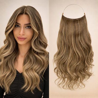 Premium Halo Hair Extensions | NoClip Hair