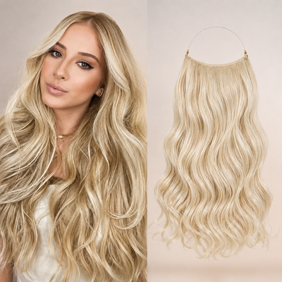 Premium Halo Hair Extensions | NoClip Hair